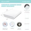 The Peanutshell Mini Crib Sheets Set for Girls, Pack & Play, Playard, Playpen, Mini Crib, 3 Pack, Pink Woodland Floral