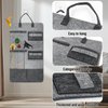 Xcdsxer Cat Teaser Toy Storage Hanging Bag, Wand Toy Holder and Cat Toy Organizer for Indoor Cats, Cat Toy Storage Box Ensuring Feline Safety and a Clutter-Free Home