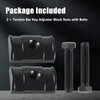 KPALAG 2PCS Torsion Bar Key Adjuster Block Nuts with Bolts Compatible with Chevy Silverado Suburban Avalanche Tahoe Express GMC Sierra Jimmy Sonoma Cadillac Escalade Replace#: 11561233 15530026