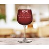 Mom No Matter What, Ugly Children Funny Wine Glass - Birthday Gifts for Mom, Women, Wife - Best Mom Gifts from Son, Daughter, Kids - Cool Bday Present Idea for Her - Novelty Mom Wine Gift