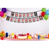 Happy Birthday Bunting Birthday Party Banner?Movie?Buff Birthday Party Decorations Supplies Birthday Party Hanging Bunting for Home Mantel Fireplace Wall Window Decoration