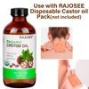 USDA Certified Organic Castor Oil Cold Pressed Unrefined 100% Pure in Glass Bottle - Natural Oil, Sore Muscle Massage Oil - Hexane Free for Skin, Hair Nail Eyebrows Growth - 8 Fl Oz