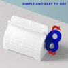 Toothpaste Tube Squeezer Dispenser Multifunctional Tube Holder Rotate Plastic Squeezer Rollers Tube Manual Extruder Clip Seat Bathroom Toothpaste Rack for Facial Cleanser Cosmetics Oily Extruder