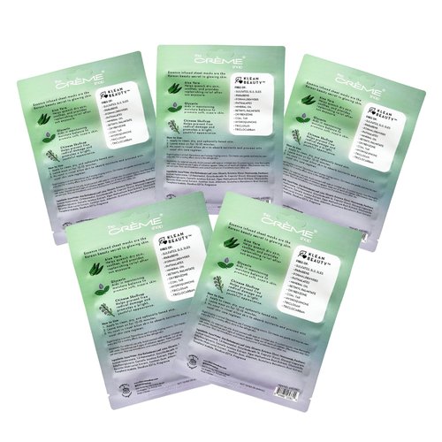 The Crème Shop Korean Skincare | Aloe Vera Face Sheet Mask 5 Pack