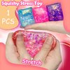 ZTATU ICE Chunk Stress Balls for Adults (1PCS) Squishy Stress Ball Autism Sensory Toys, Squishy Fidget Toys, Squeeze Ball Party Favors Stress Relief Toy, Sensory Toys for Autistic Children (Pink)