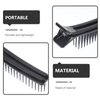 Beaupretty 2pcs Teasing Clip Comb Hairstylist Hair Clips Hair Coloring Styling Tools for Highlights Trimming Cutting Flat Iron Guide (Black)