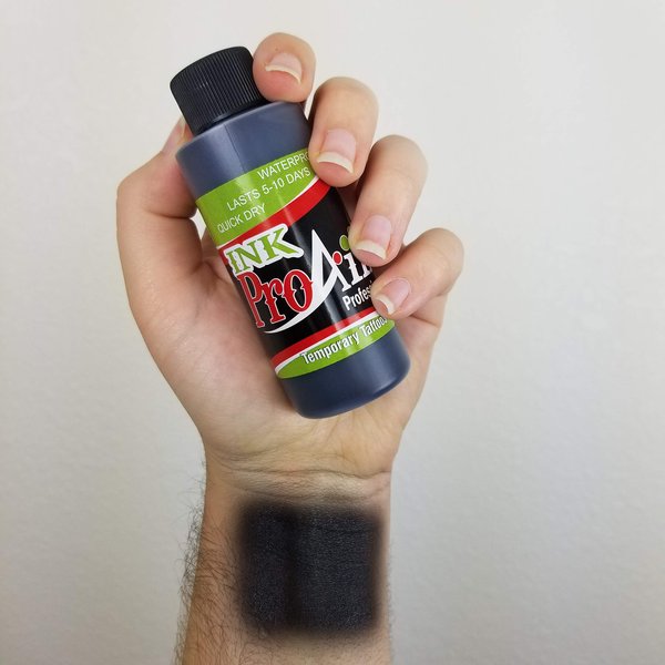 Body Paint - ProAiir Temporary Tattoo Ink - 4.2 oz (120ml) Black