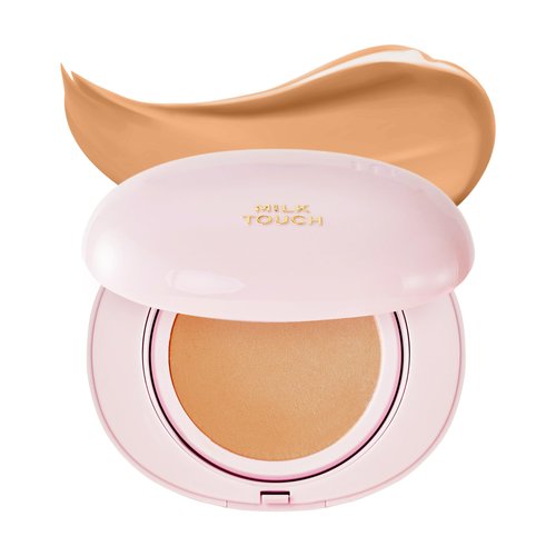 milktouch Milky Glow Cushion Foundation for REAL Glass Skin - NO Oxidation, Radiant Finish, Long-Lasting, Non-Creasing - Glutathione & Vitamin Complex Hydrating Skincare Benefits (26N Latte)
