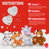 CozyWorld 12.5" Heartbeat Unicorn Recordable Stuffed Animals Voice Sweet Messages Recorder Soft Plush Toy Playback Your Words Birthday Gifts for Toddler Kids