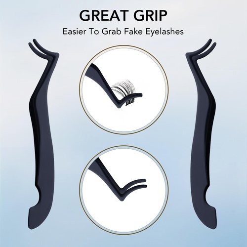 False Eyelashes Applicator Tool Eyelash Extension Tweezers Remover Clip Tweezers Nipper Application and Removal DIY Eyelash Applicator Tool