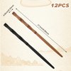 Retro Wooden Hair Sticks,Ymapinc 12pcs Chopsticks for Hair,Sturdy Texture but Light Weight,Bamboo Shape Hair Sticks for Buns,Hair Chopsticks Accessories for Women Girls