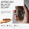 Raw African Black Soap Bar – Black African Soap for oily Skin, Scars, Dark Spots | Perfect for Pimples, Blackhead, Face & Body Wash | Face and Body Wash Soap 1 Count