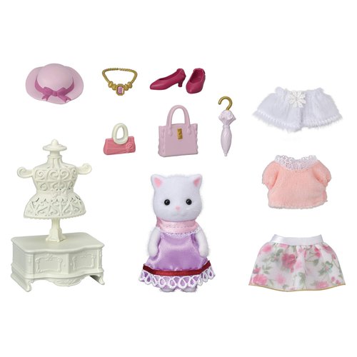 Calico Critters Fashion Playset, Town Girl Series - Persian Cat: Dress Up Your Critter in Stylish Outfits!