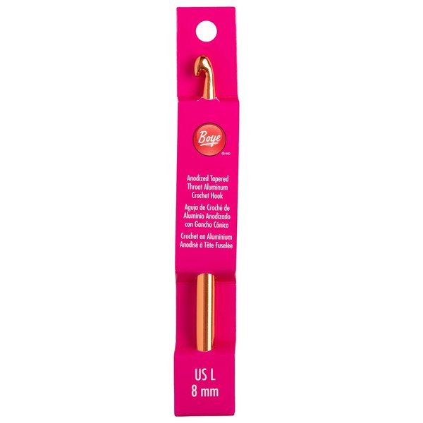 Boye 332621800LM Crochet Hook, 6" ,Rose gold
