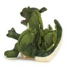 Folkmanis Baby Dragon Hand Puppet, Green, White