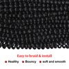 Spring Twist Hair 14 inch 6 Packs Fluffy Spring Twist Crochet Hair Passion Twist Crochet Hair Synthetic Braiding Hair Extensions 15 Strands/Pack(14inch, 2)