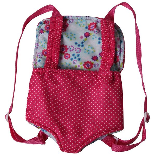 Hot Pink / Floral 18" Doll Carrier | Baby Doll Accessories, Baby Doll Carrier for Little Girls, Doll Toys, Doll Baby Carrier, Toy Baby Carrier, Doll Carriers for Toddlers, Toy Baby Accessories