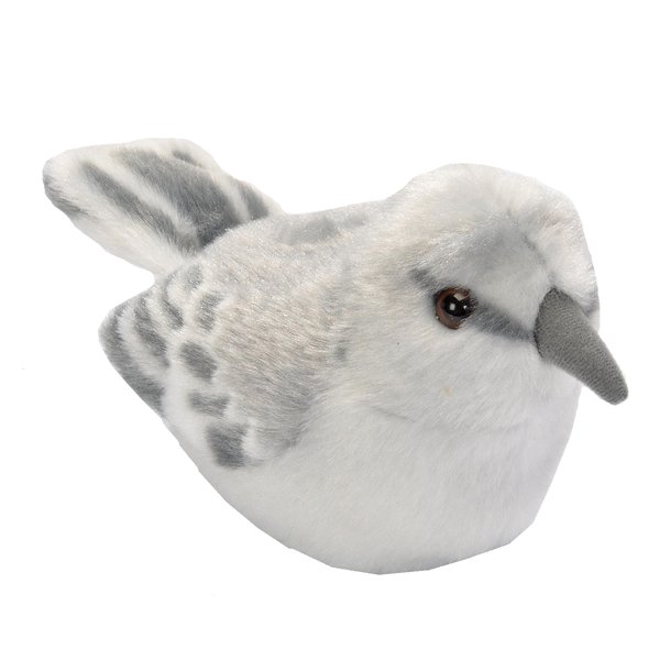 Wild Republic Audubon Birds Northern Mockingbird Plush with Authentic Bird Sound, Stuffed Animal, Bird Toys for Kids and Birders