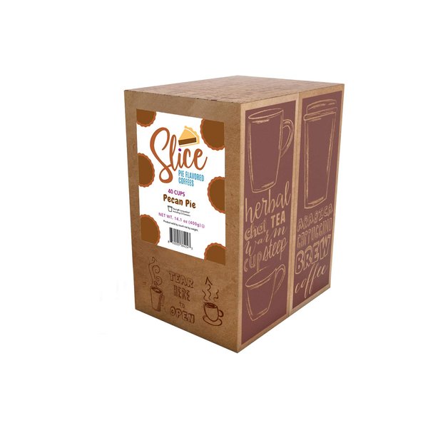 Slice Coffee Flavored Coffee Compatible with K Cup Brewers Including 2.0, Pecan Pie, 40 Count