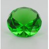 1 X Green Emerald Diamond Ring Shaped Glass Paperweight Home Office Decoration by JK
