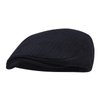 STARANCE Men's Flat Cap Wool Tweed Driving Cap Irish Newsboy Hat (Black)