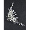 Brihasory Silver Bridal Wedding Hair Comb Handmade Rhinestone and Crystal Wedding Hair Accessories for Brides Elegant Party Prom Tiaras for Girls and Women Anniversary Valentine's Day Bridesmaid Gifts