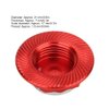 Tbest RC Hub Nut, 17mm 4Pcs Aluminium Alloy Dust-Proof Hub Nut Wheel Accessory for 1/8 RC Car Model(red) 17Mm Wheel Nuts 17Mm Wheel Nuts