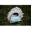 Rawlings girls 11.5 inch Softball Glove, Teal/Grey/White, US