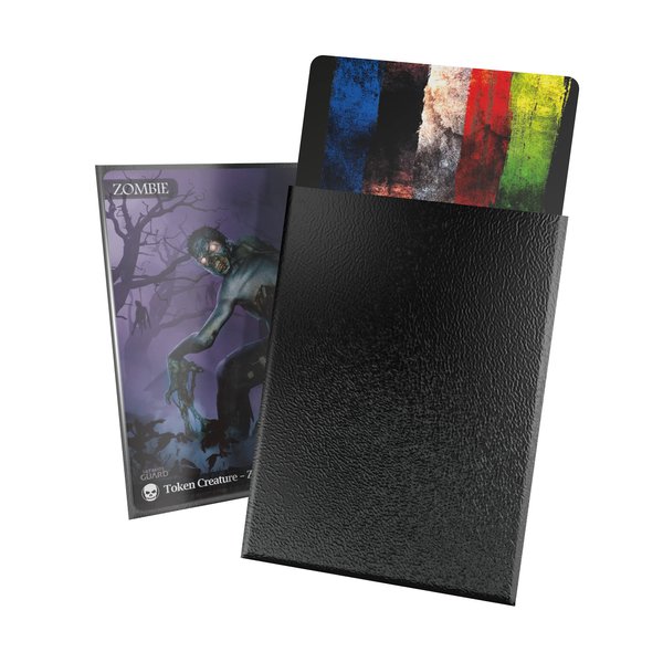 Ultimate Guard Cortex Card Sleeves, 100 Standard Size TCG Sleeves, 66 x 91mm, Black Back, Matte Finish, No PVC & Acid-Free, High Clarity