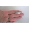 Generic 2 extra tiny small silver metal celtic knot hair clip for fine thin hair, 7