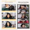 Wear and Go Glueless Wigs Human Hair Pre Plucked Pre Cut Deep Wave Curly Bob Wig Human Hair Glueless 12 Inch 180% Density Short Curly Bob Wigs Upgraded No Glue 4x4 Lace Closure Wig for Black Women