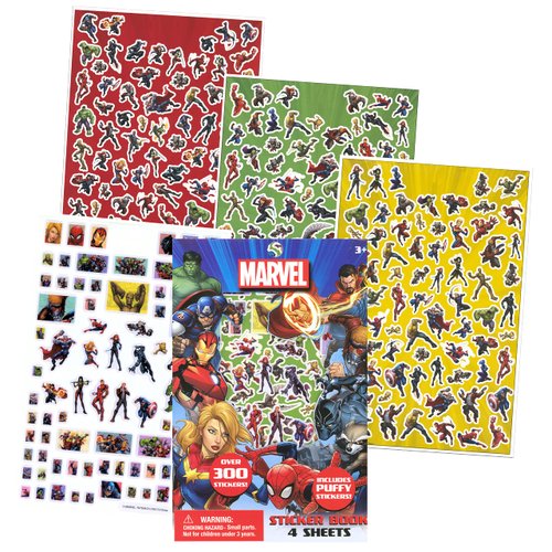 Avengers Coloring Book Set Bundle with Avengers Stickers and Superhero Door Hanger (Avengers Classic)