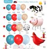 Cow Balloon Garland Arch Kit Western Cowboy blue red Farm animal print Balloons Farm theme birthday for Boy party my first rodeo party decorations