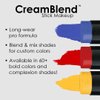 Mehron Makeup CreamBlend Stick | Face Paint, Body Paint, & Foundation Cream Makeup | Body Paint Stick Perfect for Halloween Makeup .75 oz (21 g) (Pastel Blue)