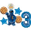 Cookie Monster 3rd Birthday Party Supplies Balloon Bouquet Decorations