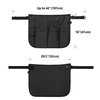 LoDrid Hair Cutting Apron with 9 Pockets and Adjustable Waist Belt, Salon Apron, Hair Stylist Makeup Apron Professional, for Hairdresser, Cosmetology, Barber, Black