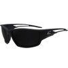 Edge TSK216 Kazbek Polarized Wrap-Around Safety Glasses, Anti-Scratch, Non-Slip, UV 400, Military Grade, ANSI/ISEA & MCEPS Compliant, 5.04" Wide, Black Frame / Smoke Lens