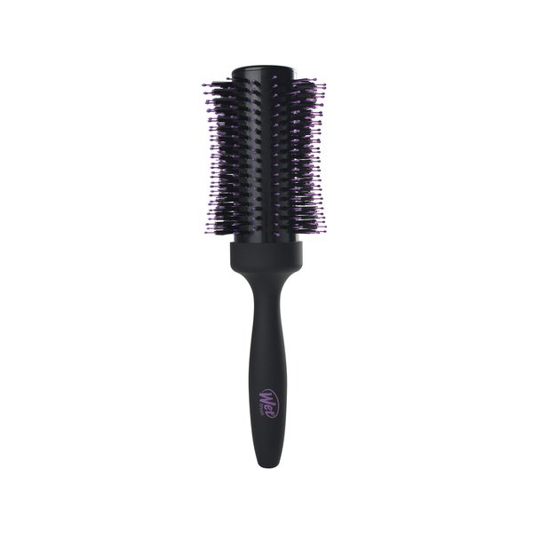Wet Brush Volumizing Round Brush for Fine to Medium Hair - Salon Blow-Out, Less Pain & Breakage, Lightweight Boar Bristle Detangles & Removes Knots