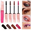 Kyannkra Washable Mascara Eye Makeup,Lengthening Mascara,Volumizing Mascara Brown
