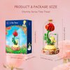 PANTASY Le Petit Prince Rose Flower Building Bricks Set, The Little Prince Only Rose Creative Construction Kit, Rose Bouquet Flower Garden Gift for Adults and Kids