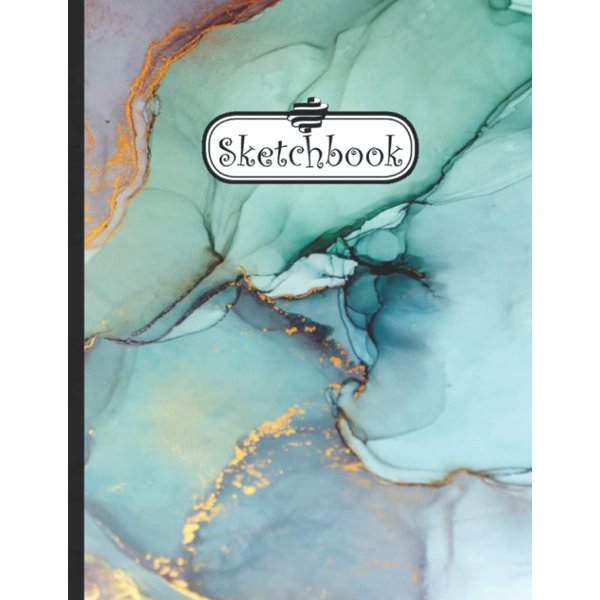 Sketchbook: Funny Marble Pattern Sketching Book, Sketch Drawing Journal Sketchbook for Sketching - 8.5 x 11 Inches - 120 Pages.