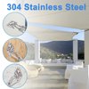 GOOSUO Shade Sail Hardware Kit 5 Inches, Sail Shade Hardware Kit for Triangle and Square, Sun Shade Sails Installation kit 304 Stainless Steel for Patio Lawn Garden Outdoors