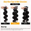 Tape in Hair Extensions Human Hair, Body Wave Real Human Hair Pieces 50G/Set 20pcs Double Sided Tape in Extensions for Black Women Adhesive Glue in Extensions 20inch