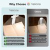 Vekkia 10 LED USB Rechargeable Book Light for Reading in Bed, Portable Clip-on LED Reading Light, Bookmark Lamp with 3 Colors & 5 Brightness, Perfect for Book Lovers.(White)
