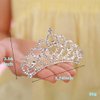 JWICOS Mini Princess Comb Silver Crystal Hair Comb Rhinestone Hair Accessories Comb Headband Decorations for Women and Girls