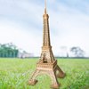 ROBOTIME Assembly Famous World Architecture Eiffel Tower Exquisite Wood Craft Kits for Kids Best Model Kits and DIY Arts Projects for Adults