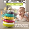 PANITU Baby Stacking Rings, Spinning Stacker Toys for Toddlers 1-3, Shake Rattle Set with Fine Motor Activities, Montessori Autism Sensory Toy, 6 Month Old Girl Boy Christmas Birthday Gifts