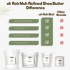 uh*Roh*Muh 16 oz Refined Shea Butter from France | Nourishing Body Butter for Smooth and Healthy Skin