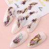 6 Colors Bronzing Gold Marble Nail Stickers for Women 3D Marble Nail Decals Watercolor Blooming Nail Art Stickers Self Adhesive Stickers for Nails Supply Smudge Nail Sticker Nail Designs Nail Supplies