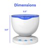 Noa Store Sensory LED Room Lights - Light Projector for Bedroom - Ocean Waves Projection Lamp with Calming Music - Night Light for Kids - Blue Ceiling Projector Lamps for Adults and Children